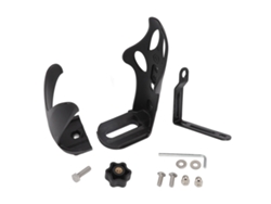 Portabotellas Para Bicicleta, Nailon Y Aluminio Con Acabado Ahumado, Ajustable, Accesorio Para Ciclismo.