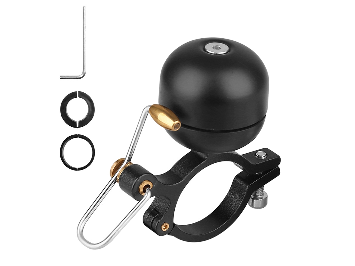 Micrófono clásico retro de aleación para bicicleta con sonido nítido para bicicletas de carretera, montaña, urbanas, deportivas y de paseo.