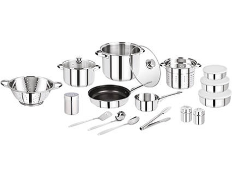 Batería de Cocina de Inducción SAN IGNACIO Lula (Acero Inoxidable - 18 Piezas)