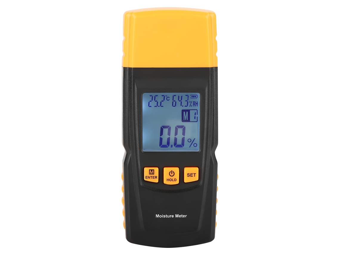 Medidor De Humedad De Madera Gm610 Lcd Digital, Probador De Humedad De Madera, Higrómetro Para Madera