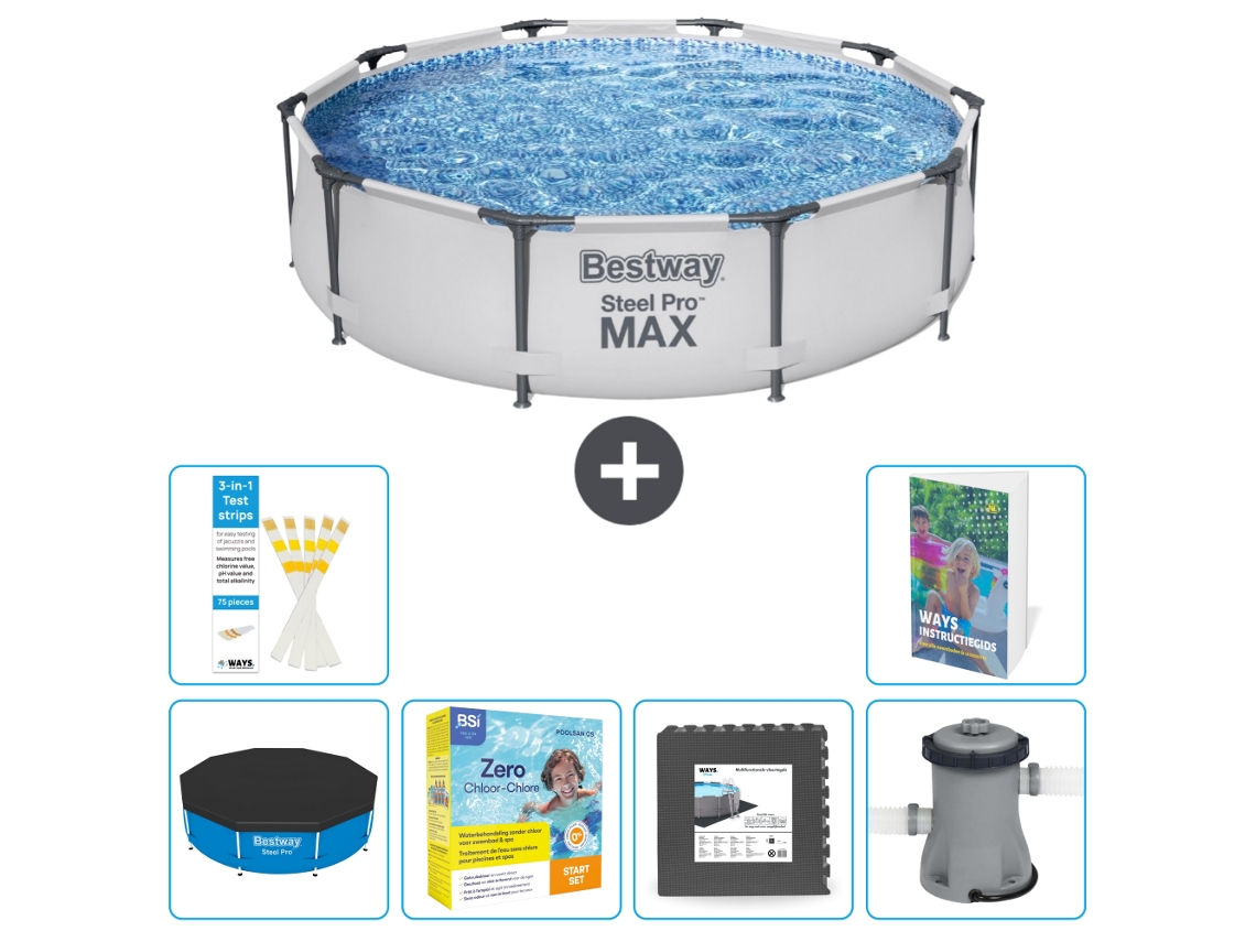 Bestway Piscina Bestway Steel Pro Max Redonda - 305x76 Cm - 7-peças S85