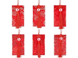 Rebe-6 Sobres Rojos De Seda Para Año Nuevo Chino, 3 Estilos Con Motivos Dragón Y Fénix, Para Ocasiones Especiales
