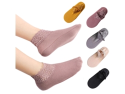 5 Pares De Calcetines Tobilleros De Invierno Para Mujer Con Braguitas Antideslizantes Para La Dentición, Cálidos Y De Corte Bajo, Para Mujer.
