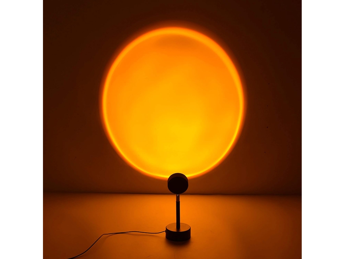 Lámpara de mesa con proyección de sol, LED arcoíris, ideal para sala de estar, efecto de color NEVEANCE