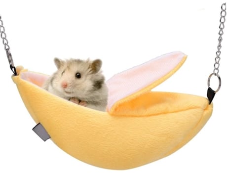 Cama Para Hámster Para Mascotas Forma De Plátano Para Colgar En Casa Para Dormir Calentador De Invierno Almohadilla Para Jaula ELKUAIE