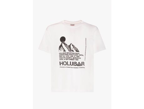 Camiseta de Hombre HOLUBAR Mountain Race Tam Blanco (XL)