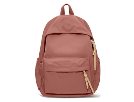 Mochila impermeable resistente a la mochila de la escuela secundaria para mujeres (rojo)