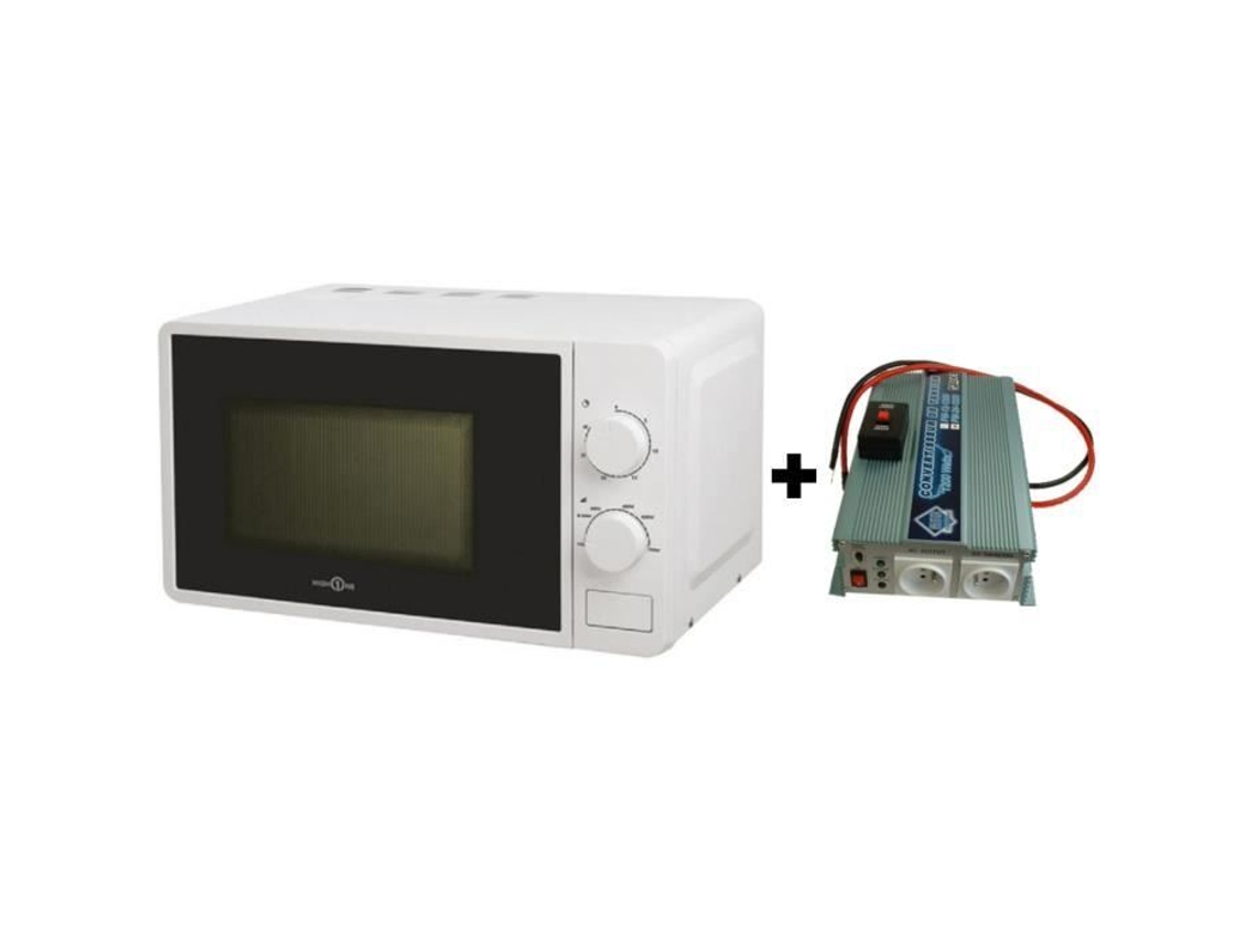Pack Conversor de voltagem 24 / 220V 1200W com controle remoto - Microondas Hign One 220V 20L 700W