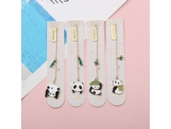 2026rebe-marcadores De Libro De Metal En Forma De Panda Bonito Linjou (4pcs) Regalos Para Lectura