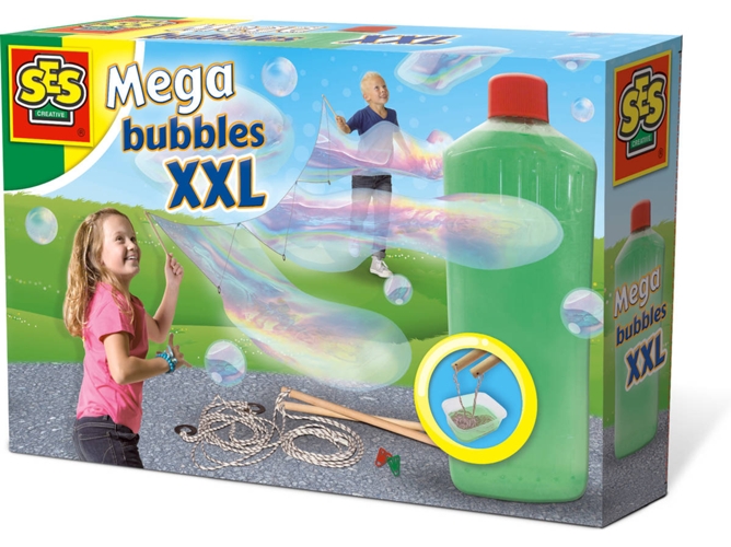 Burbujas de Jabón SES CREATIVE Mega bubbles XXL (Verde - 30x6x20cm)