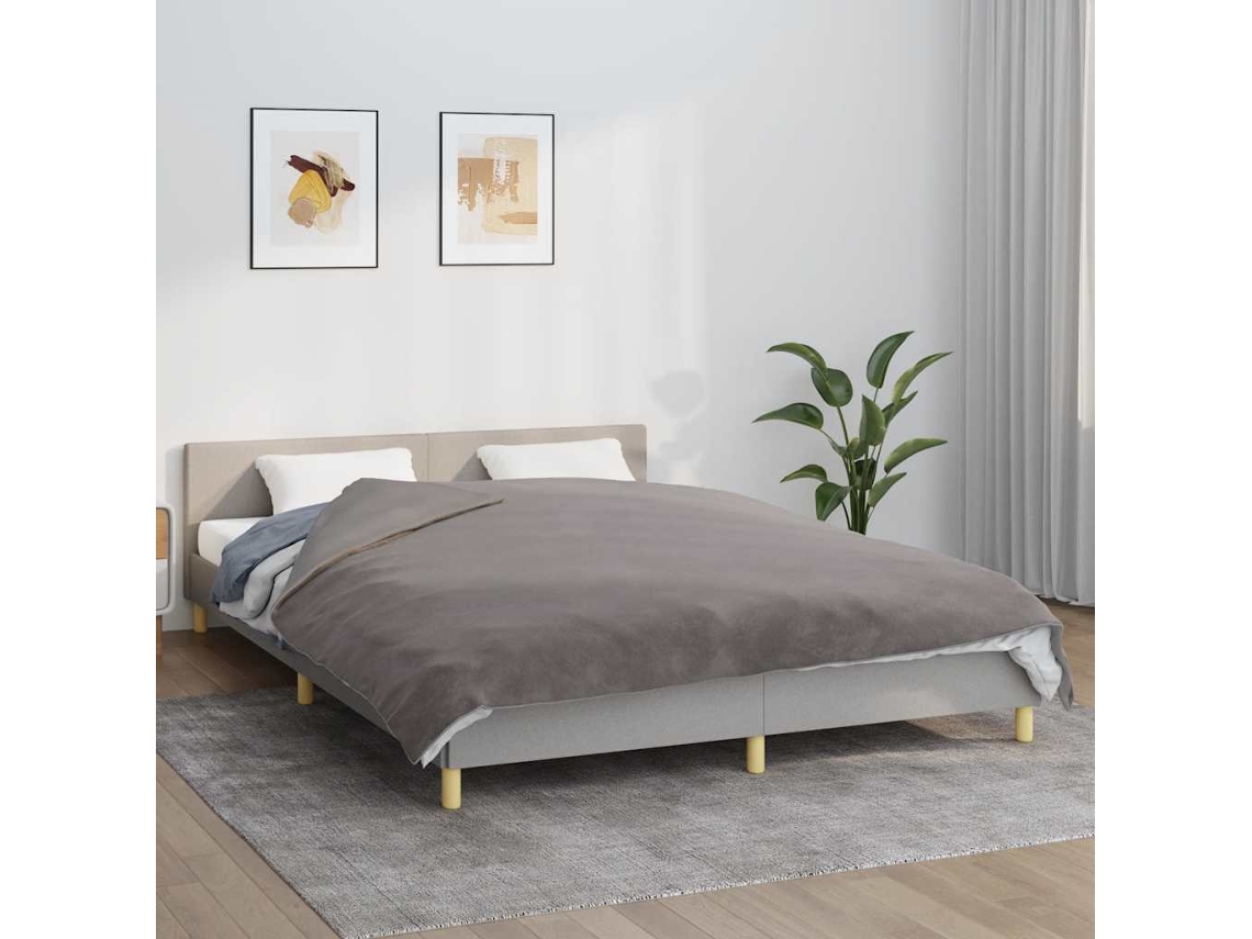 Manta Con Peso Con Funda Tela Gris 200x200 Cm 9 Kg