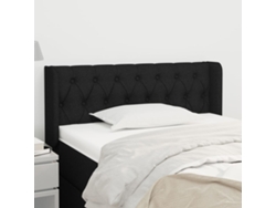Cabecero De Tela Negro 103x16x78/88 Cm