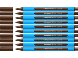 Bolígrafo Schneider - Slider Edge - XB - Marrón - Paquete de 10