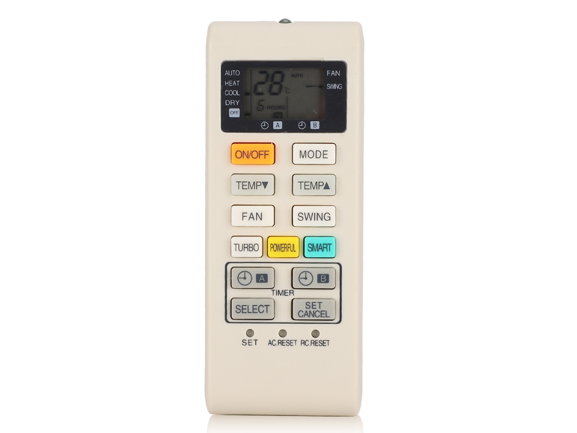 Mando A Distancia Para Aire Acondicionado A75c4004 A75c4003 A75c3700 3754 Abs Blanco Lechoso Duradero Sin Batería