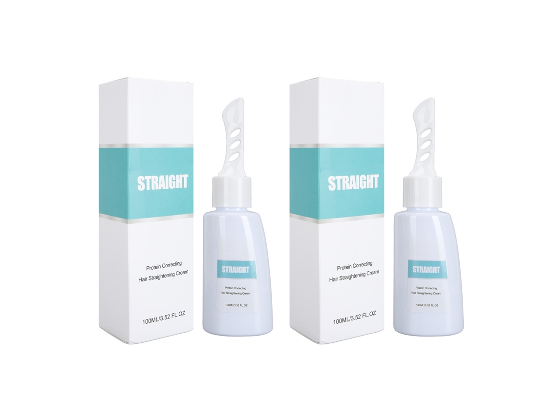 Crema Para Alisar El Cabello Profesional 2pcs 100ml, Proteínas Nutritivas Y Reparadoras