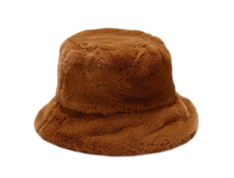 Sombrero ZMDECQNA Peluche Sencillo Pescador Otoño Marrón