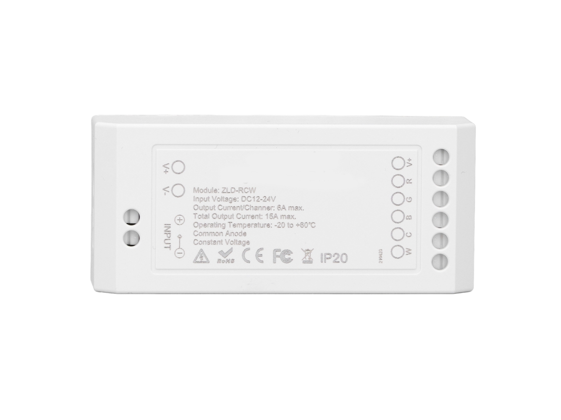 Yncm2026-controlador De Tira Led Zigbee Para Hogar Inteligente Rgb+cw Con App, Controlador De Tira Led, Driver Led Dc12~24v