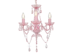 Lámpara de techo VIDAXL Rosa Metal (36 x 42)