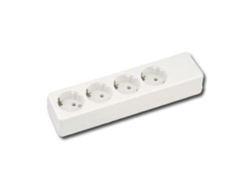 Electricidad Base Multiple Con Tt 4 Tomas Scable 41004