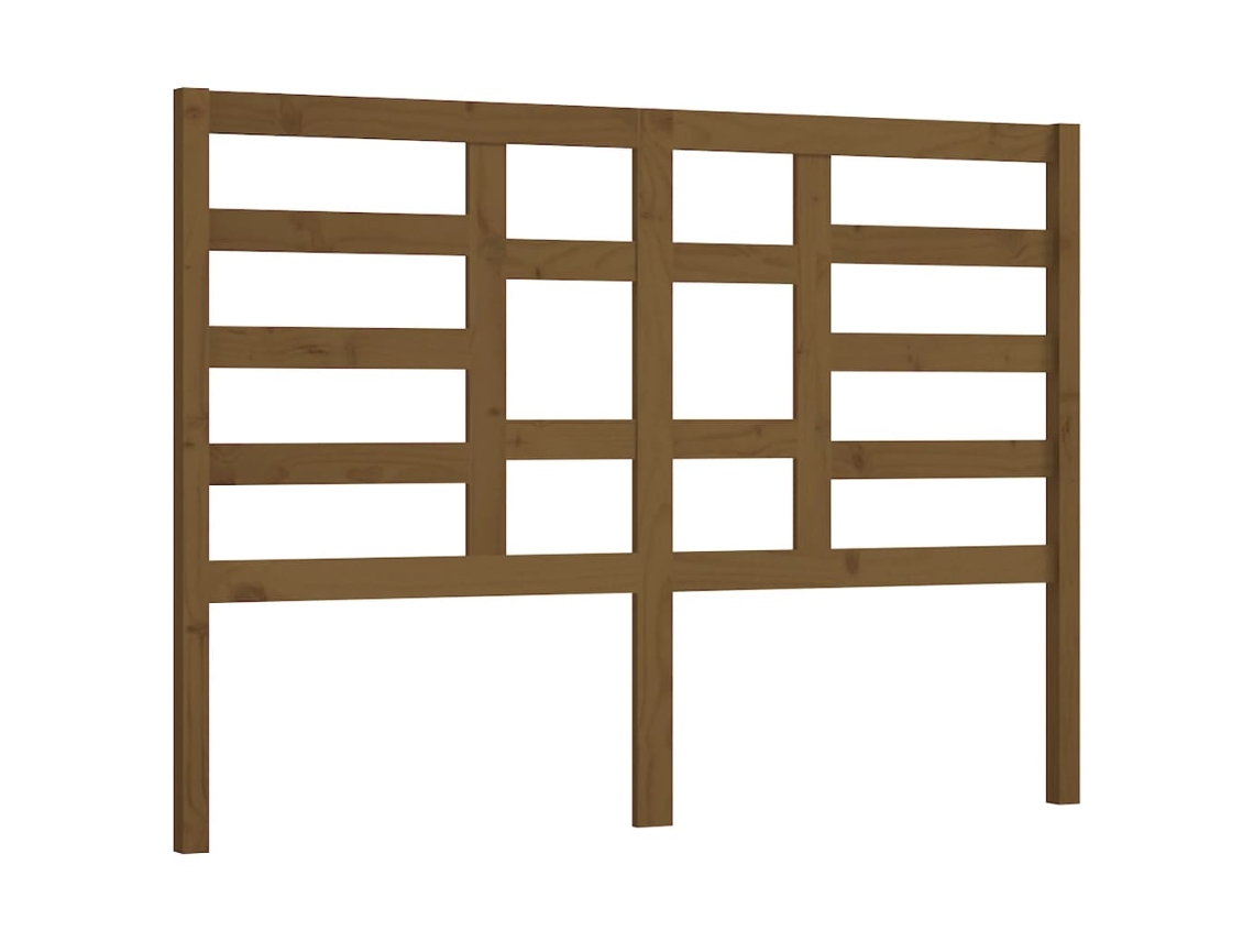 Maison Exclusive - Cabecero De Cama Madera Maciza De Pino Marrón Miel 156x4x104 Cm
