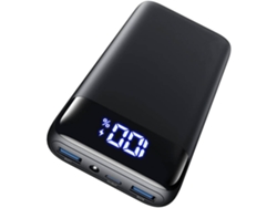 Cargador Banco Energia Led Carregamento Rápido Portátil YIZHOOD Tecido Negro