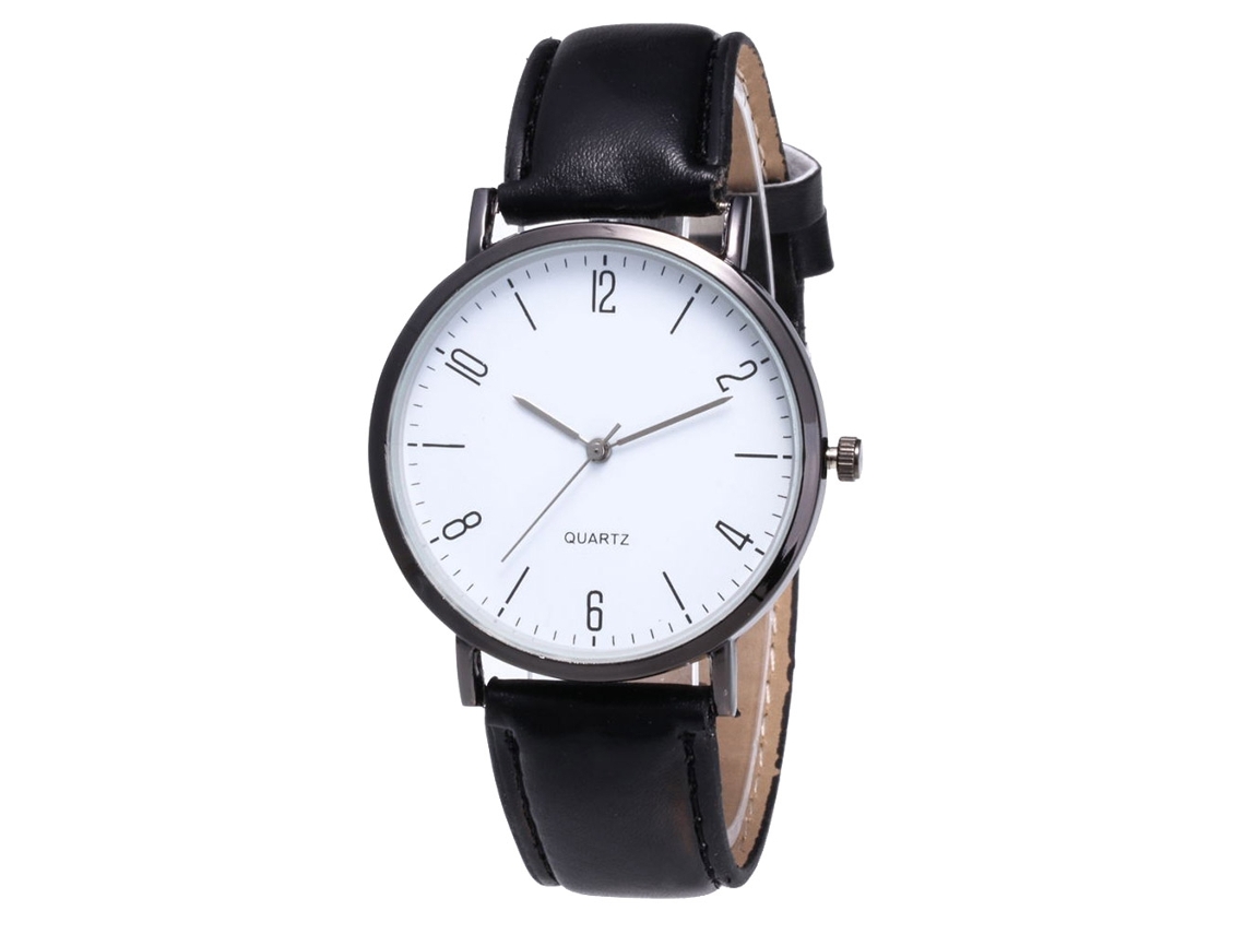 Reloj De Pulsera De Cuarzo Unisex Zhoulianfa, Estilo Casual Y Moderno, Color Negro.