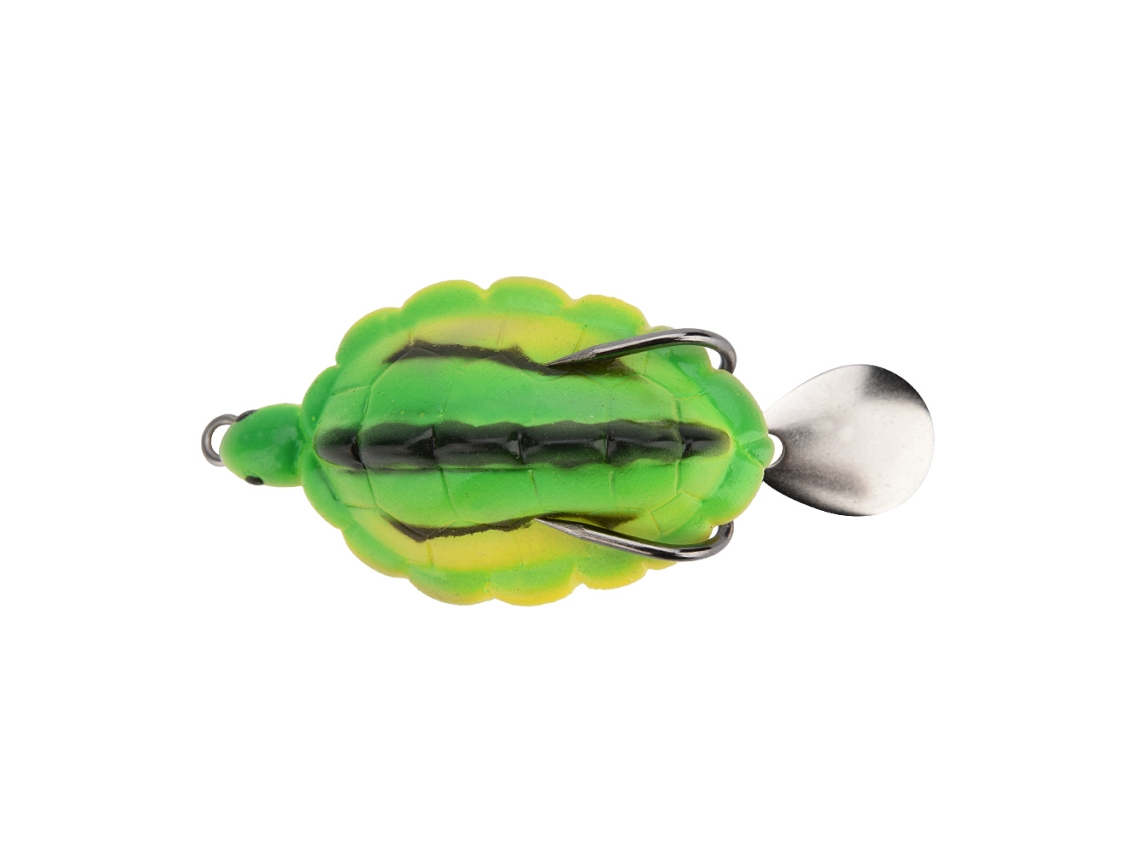 Cebo De Pesca Spinnerbait Turtle Lure (forma Simulada, Verde Hierba Para Atraer Peces)