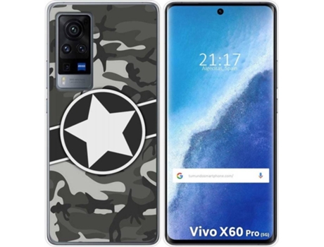 Carcasa Vivo X60 Pro 5G TUMUNDOSMARTPHONE Camuflaje 02 Multicolor