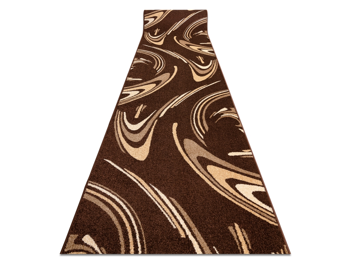Alfombra de Pasillo Karmel Fryz - Coffee Marrón 100 cm