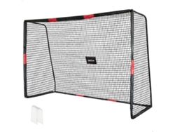 Baliza De Futebol 300x120x200 Cm Estrutura Com Proteção, Rede E Pinos Aktive