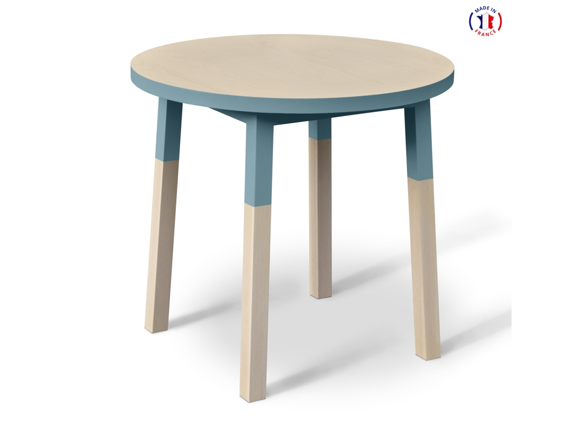 Mesa Redonda MON PETIT MEUBLE FRANÇAIS (Azul Frehel - Madera - 100 x 75 x 100 cm)
