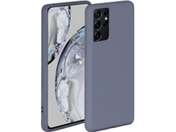 Protector de Pantalla Ultramacia Borda Elevada Camada para Samsung Galaxy S21 Ultra HONGWE. Silicona Morado