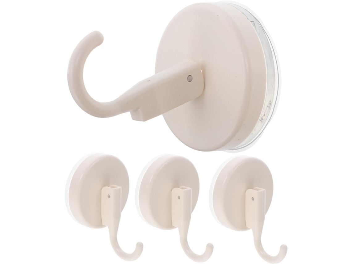 Juego de 4 ganchos con ventosa para baño y cocina CHABERLU