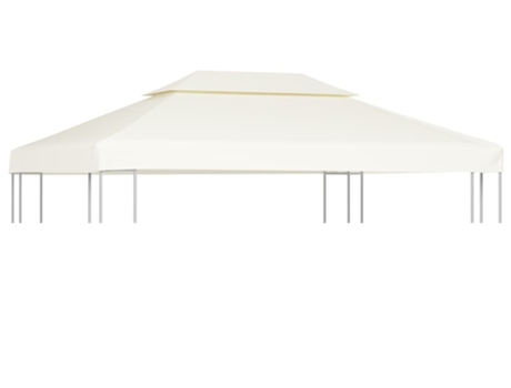 Cubierta de repuesto de cenador 310 g/m² VIDAXL blanco crema (3x4 m)
