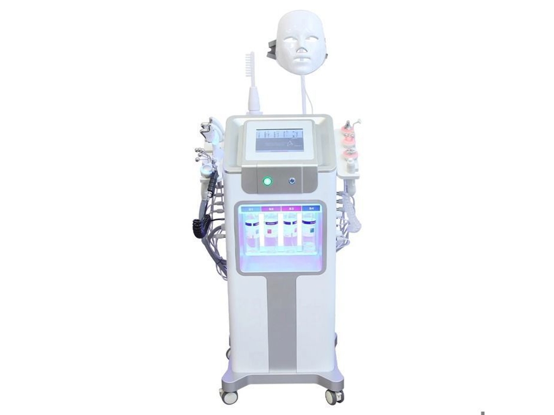 Dispositivo de ultrasonido 12 en 1, peeling hidroacuático, cuidado facial, inyección de oxígeno, rejuvenecimiento de la piel, BAZARLAND30