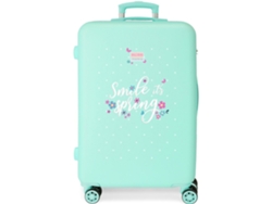 Maleta Mediana Abs Rígida Spring Dream Azul ROLL ROAD