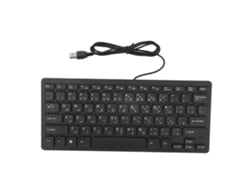 Teclado Ultra Slim Com 78 Teclas Usb Fio Compacto Ergonomico Para Computador Desktop Pc Arabico