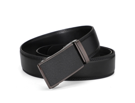Cinturón de Hombre Slide Ratchet Cinturones Cuero Piel Negro