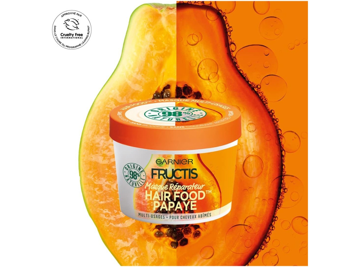 Mascarilla para el Pelo FRUCTIS Hair Food Papaya Reparadora (390 ml)