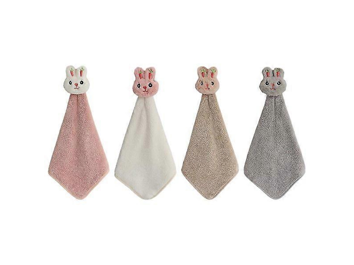 Juego de 4 toallas de microfibra para lavar y secar el cabello rápidamente. Rosewell