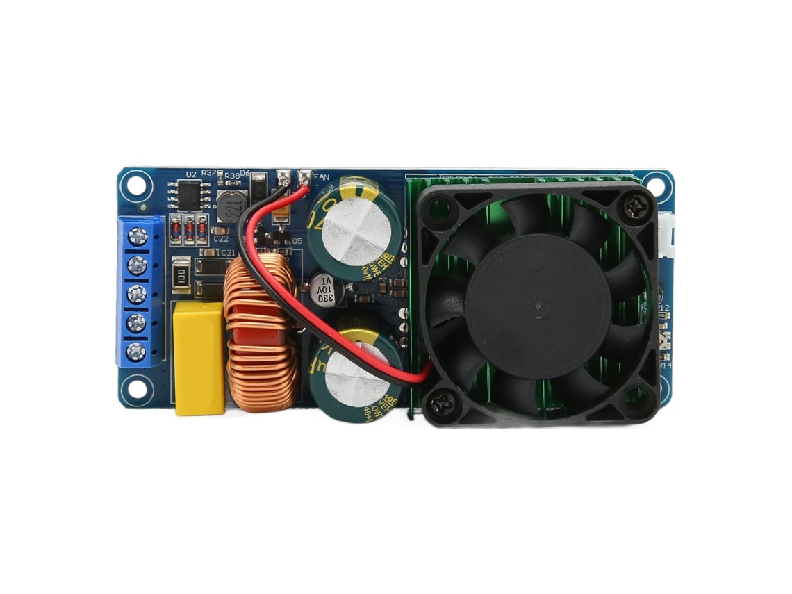 Placa Amplificadora Monocanal De Alta Potencia De 500 W, Eficiente, Con Ventilador, Para Altavoces De 10 A 18 Pulgadas