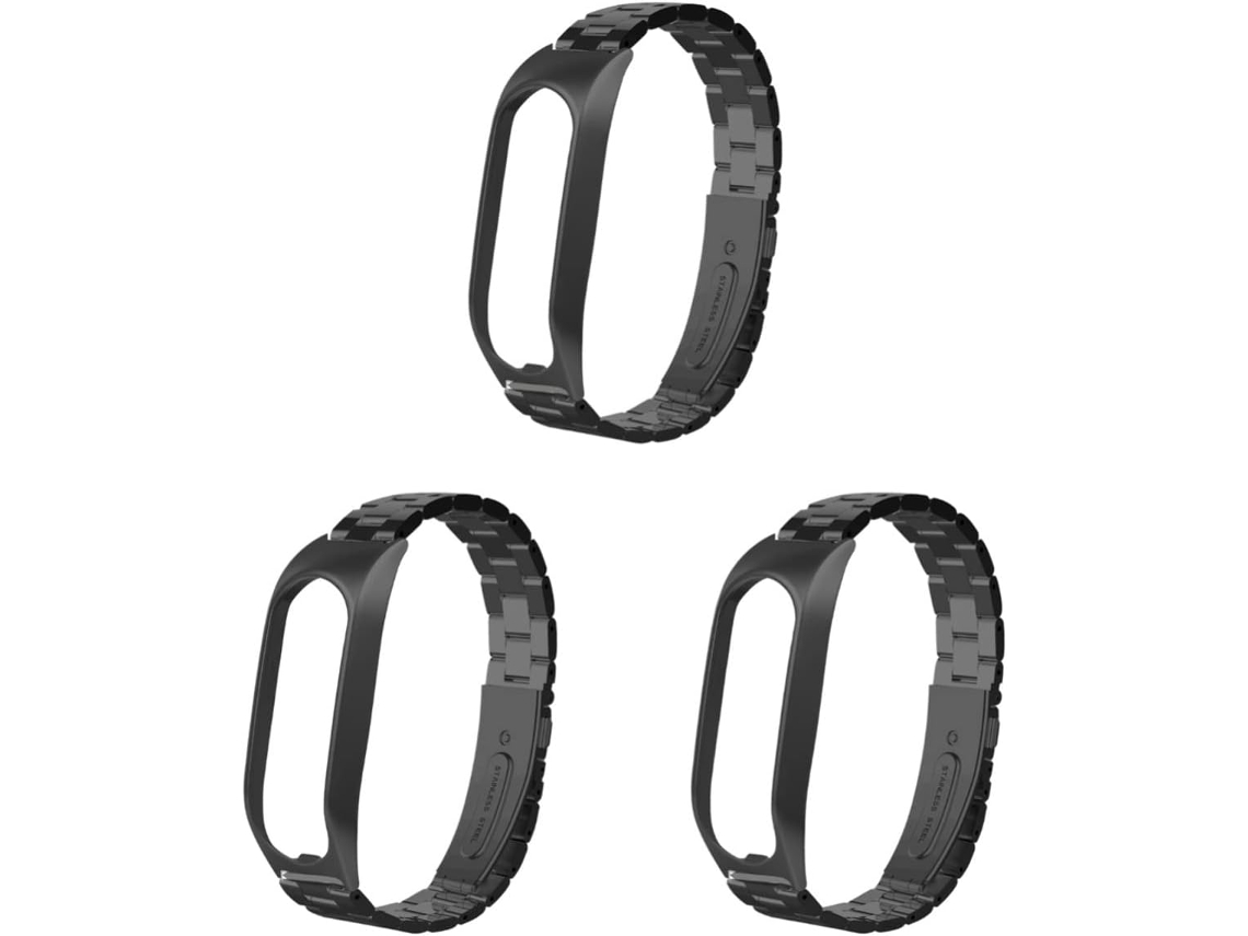 Conjunto De 3 Pulseiras Metálicas Para Relógio Inteligente