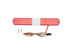 Luz Led De Policía Ultrabrillante Para Coche Rc, Modelo De Simulación, 145x22x12 Mm, Para Coches De Control Remoto A Escala 1:8 Y 1:10, Color Rojo.