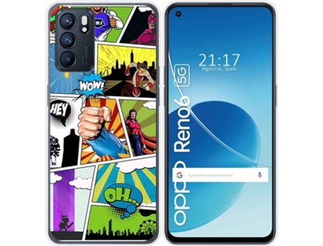 Carcasa Oppo Reno 6 5G TUMUNDOSMARTPHONE Comic