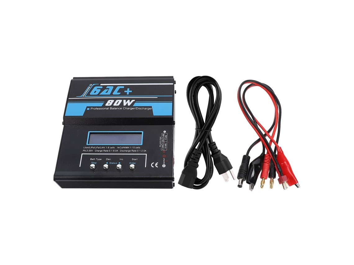 Cargador Inteligente Para Baterías Rc Lipo Life Nicd Nimh Con Descargador Y Balanceador, Enchufe Estadounidense.