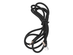 Cabo De Áudio De Fio Trançado Preto 1.2m Para Fones De Ouvido Sennheiser Momentum