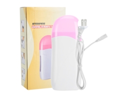 Depilador Elétrico Portátil com Cera Aquecida para Braços e Pernas, Modelo 2026, Rosa e Branco