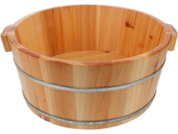 Bain De Pieds En Bois Naturel Grand Bassin Profond Para Pédicure Confortable Usage Domestique Poi...