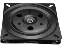 Tablero Giratorio Cuadrado De 20 Cm X 1,5 Mm De Espesor, Mecanismo De Acero Negro Para Muebles Giratorios.