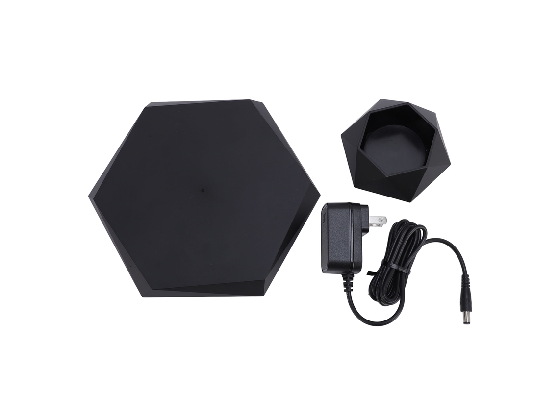 Maceta flotante magnética giratoria de 360° para decoración de plantas.
